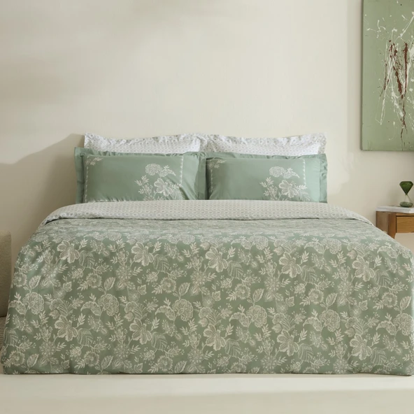 KARACA HOME HAVEN ÇİFT KİŞİLİK NEVRESİM TAKIMI MİNT ürün görseli