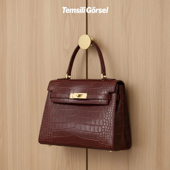 Alex Gold Altın Askı Askılık Duvar Vidalı Çanta Elbise Asma Portmanto Vestiyer Banyo Mutfak Askısı - Resim 2