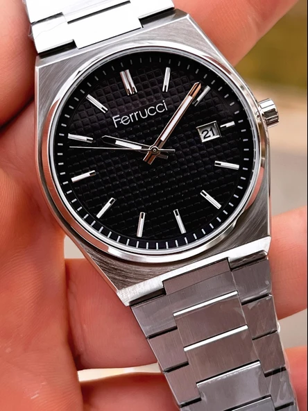 Ferrucci Nişan Ve Takım Elbiselere Özel Takvimli Kadran 2 Yıl Garantili Spor Erkek Kol Saati J3625.3 - Resim 4