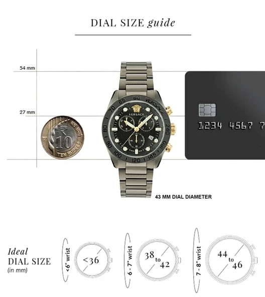 Versace VRSCVE6K00623 Erkek Kol Saati - Resim 7