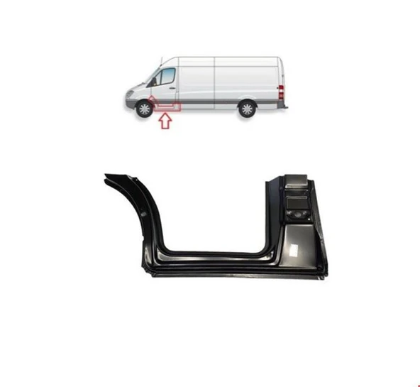 Mercedes On Kapı Frangart Alt Sol Sprinter 06> - Vortex V2206715 ürün görseli