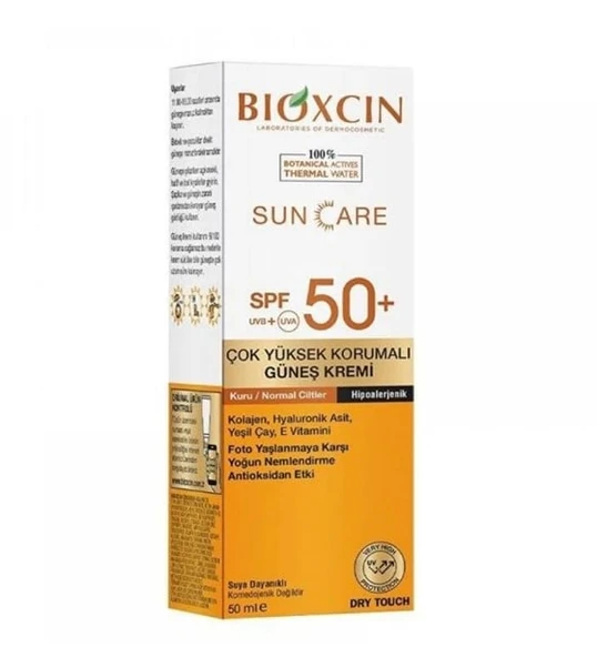 Bioxcin Güneş Kremi Kuru & Normal Ciltler İçin SPF50 50 ml ürün görseli