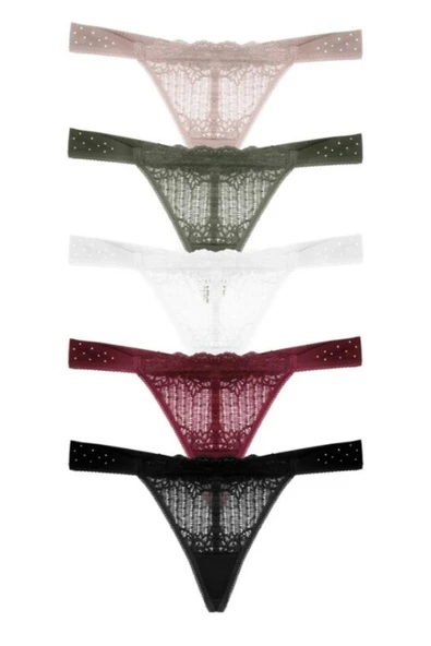 Vos Versa KozaBiat Kadın İç Giyim Tanga Karışık Renk - 10'lu Paket M Beden VKB1011 ürün görseli