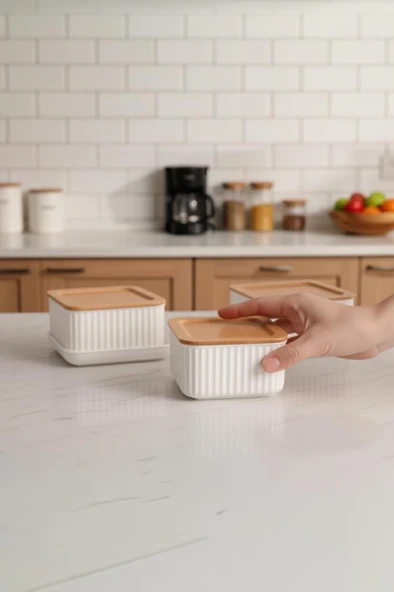 Atbyhome Valverdi - 3'lü 7 Parça Kahvaltılık Kahvaltı Seti Sunum Seti - Resim 3