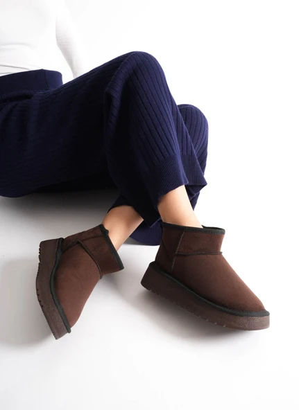 Anila Kadın Acı Kahve Kışlık Kürklü Bot ürün görseli 1