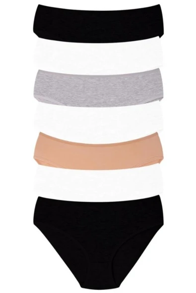 Vos Versa KozaBiat Kadın İç Giyim 7'li Batu-Genıs Basen Karışık Renk - XL, XXL, 3XL VKB1006 ürün görseli