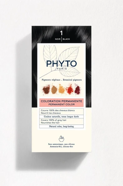 Phyto Phytocolor Bitkisel Saç Boyası ''1 Siyah'' ürün görseli