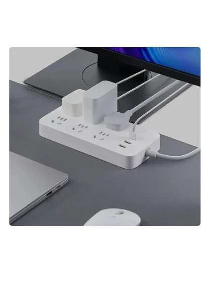 Xiaomi Mi Power Strip Usb Girişli Usb Portlu 6' Lı Akım Korumalı - Resim 2