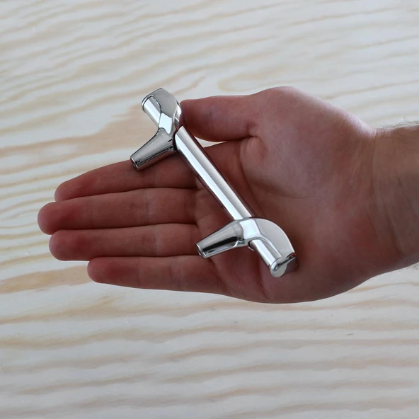 Mobilya Çekmece Mutfak Kapak Dolap Kulpları Kulbu Dolabı Kulpu 64 mm Krom Metal Kulp - Resim 3