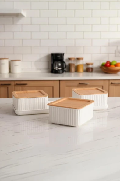 Atbyhome Valverdi - 3'lü 7 Parça Kahvaltılık Kahvaltı Seti Sunum Seti - Resim 2