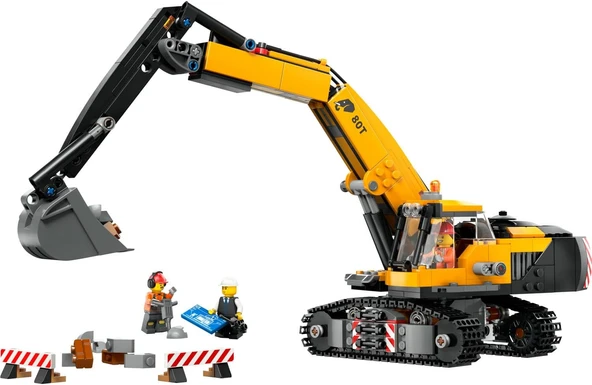 LEGO 60420 City Sarı İnşaat Ekskavatörü - Resim 2