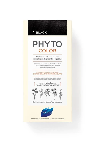 Phyto Phytocolor Bitkisel Saç Boyası ''1 Siyah'' - Resim 5