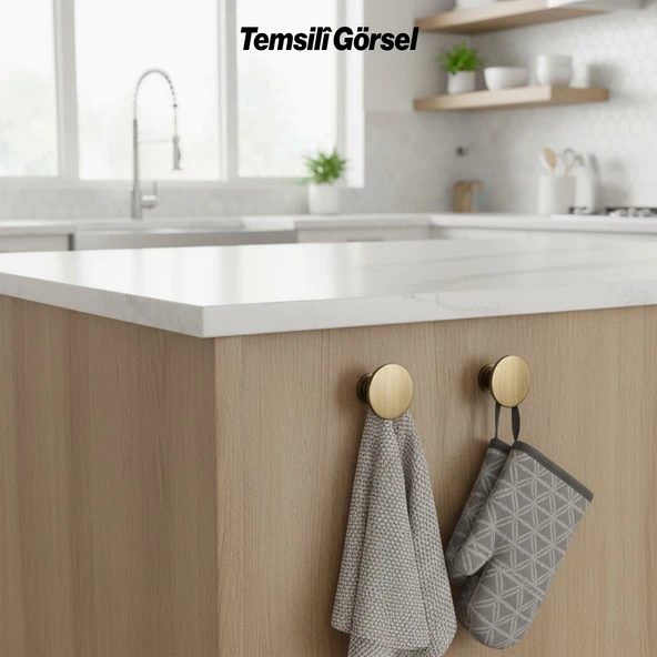 Alex 70 mm Antik Askı Portmanto Vestiyer Banyo Mutfak Askısı Askılık Duvar Vidalı Çanta Elbise Asma - Resim 6