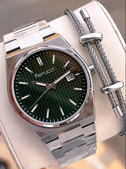Ferrucci Nişan Ve Takım Elbiselere Özel Takvimli Kadran 2 Yıl Garantili Spor Erkek Kol Saati J3625.2 ürün görseli
