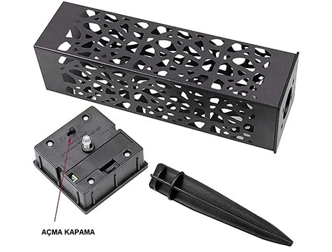 Dekoratif Solar Güneş Enerjili Bahçe Aydınlatması Yürüyüş Yolu Seti ( 8 Adet ) - Resim 3