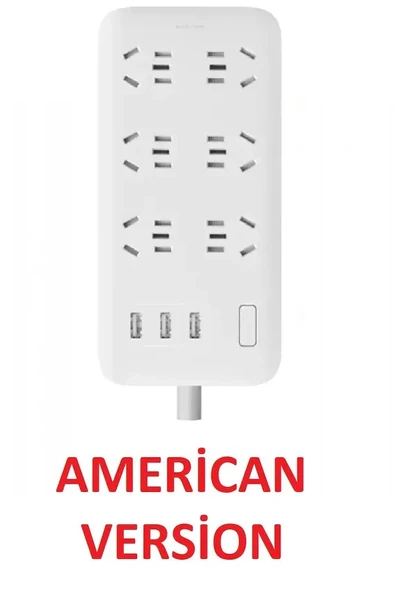 Xiaomi Mi Power Strip Usb Girişli Usb Portlu 6' Lı Akım Korumalı ürün görseli
