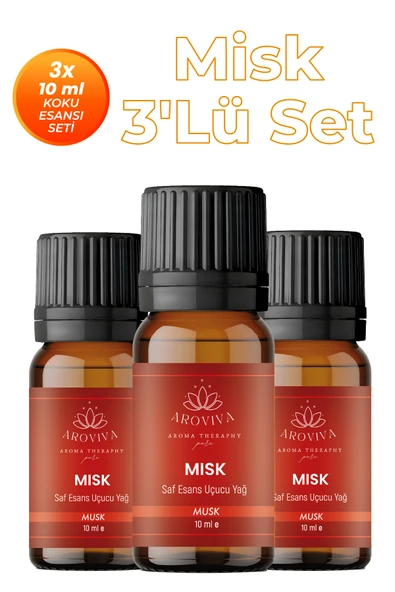 Misk 3'lü Oda Kokusu Seti - Kadifemsi & Cazibeli (3x10ml) ürün görseli