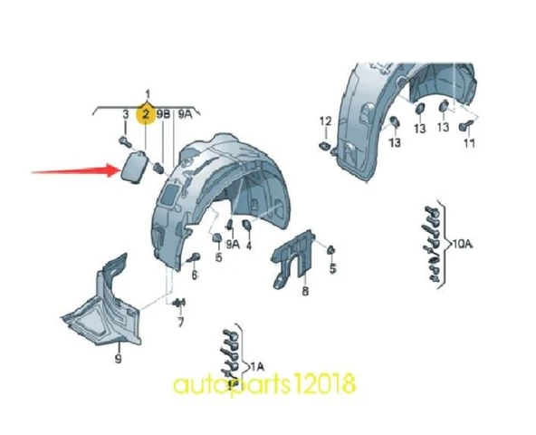 Vag On Davlumbaz Far Kapagı Sag A6 13> - Vortex V3613061 ürün görseli 1