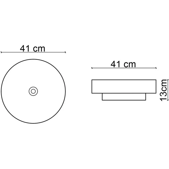 Lena E-W1501MGB Tezgah Üstü Lavabo Mat Gri & Beyaz - Resim 3