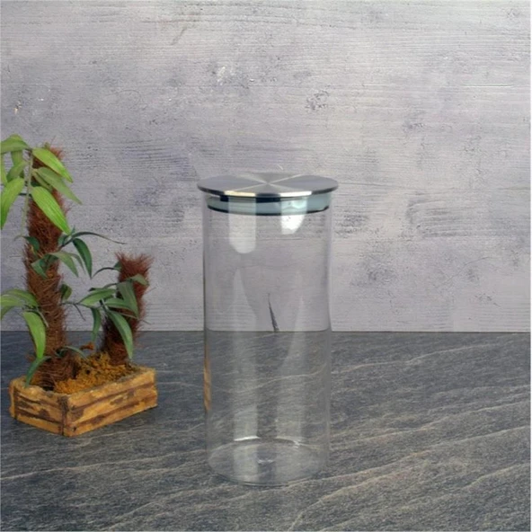 Tohana 88103 Metal Kapaklı Cam Kavanoz 1250 ml - Resim 2