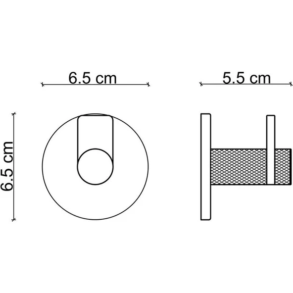 Fontana FY-90101 Mat Krom & Siyah Askı - Resim 2
