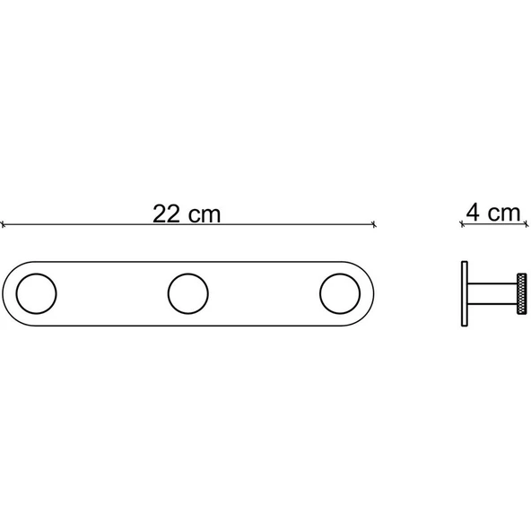 Fontana FY-90309 Mat Rose & Siyah Askı - Resim 2