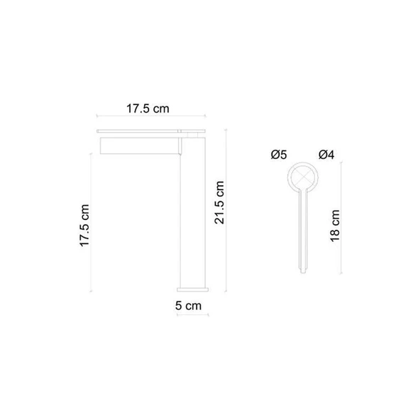 Fontana Yüksek Lavabo Bataryası (Krom) FJ-6021 - Resim 3