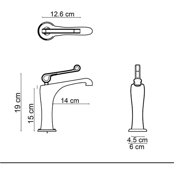 Fontana Lavabo Bataryası (Krom) FA-6011 - Resim 2