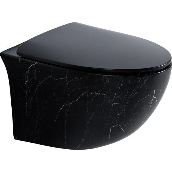 Lena ET-H203M5 Asma Klozet Mat Siyah ürün görseli