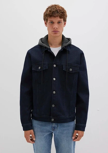 M0112808-90770 MAVİ BRANDON DENİM ALL CEKET - Resim 4