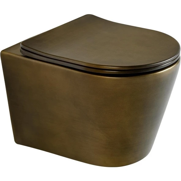 Lena Asma Klozet Kapak Dahil (Mat Bronz) ET-H201BR ürün görseli