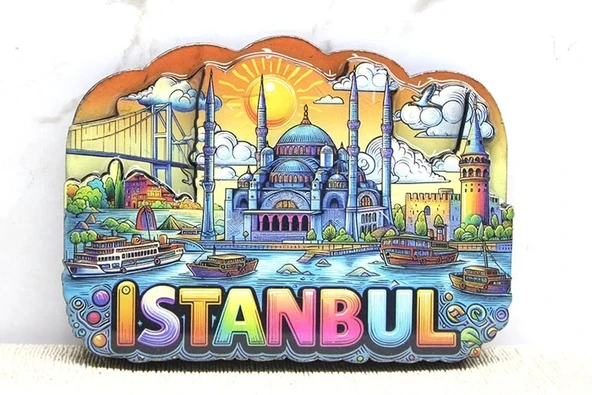 Ahşap İstanbul Temalı Magnet Alk4366 ürün görseli 1