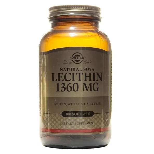 Solgar Lecithin 1360 mg 100 Kapsül ürün görseli 1