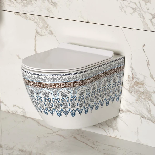 Lena ET-Y7029BY Asma Klozet Beyaz - Resim 2