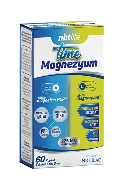 Nbt İlaç Nbt Life Time Magnezyum 60 Kapsül ürün görseli 1