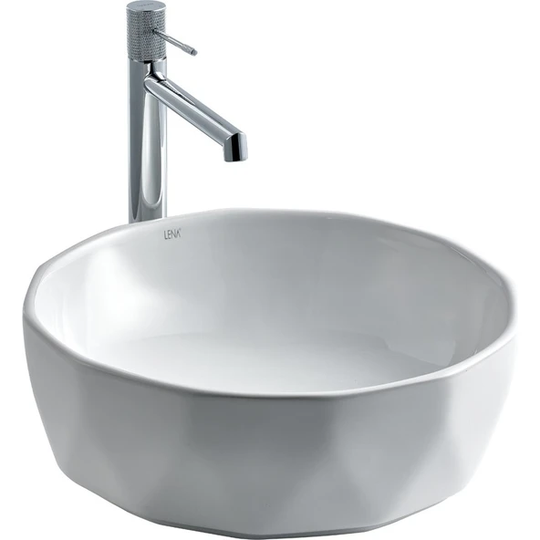 Lena E-2110 Tezgah Üstü Porselen Lavabo ürün görseli