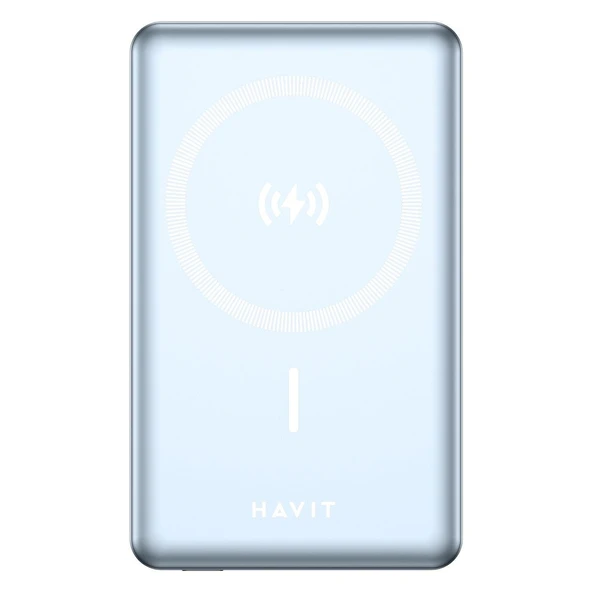 Havit PB5203 MageSafe Powerbank 10.000 mAh - Mavi - Resim 3