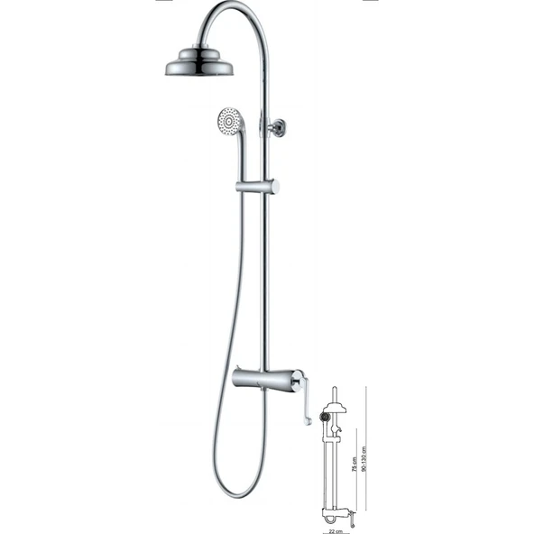 Eva Banyo Fontana Duş FA-6051 ürün görseli