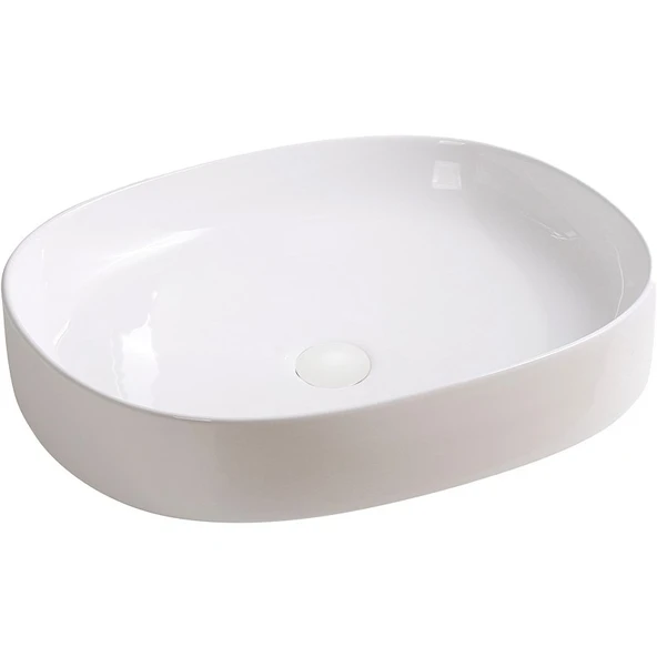 Lena EY-4712 Tezgah Üstü Lavabo Parlak Beyaz ürün görseli