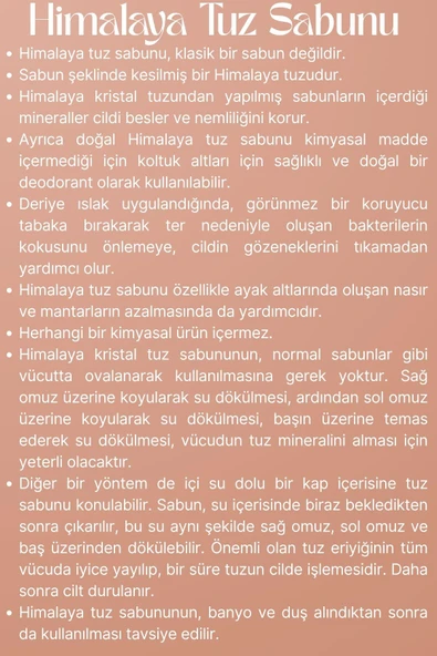 Himalaya Tuz Sabunu %100 Doğal Mineral Sabunu 350 G x 3 Adet - Resim 7
