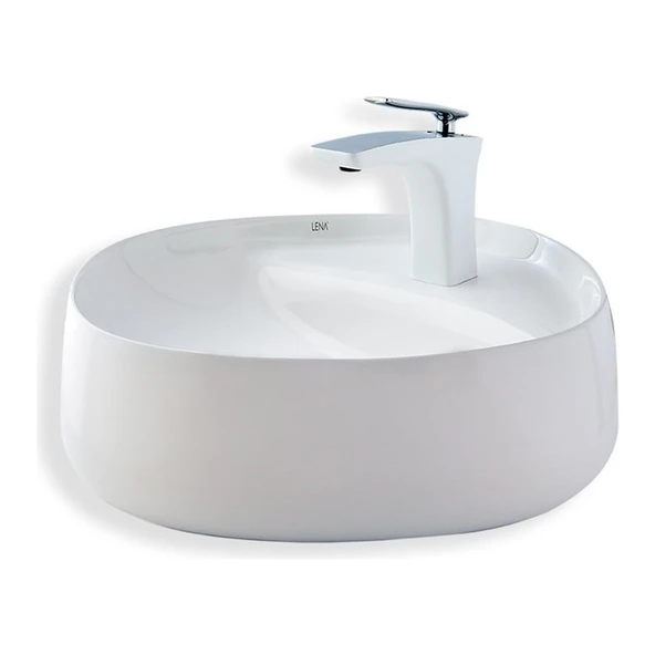 Lena E-2108 Tezgah Üstü Porselen Lavabo ürün görseli