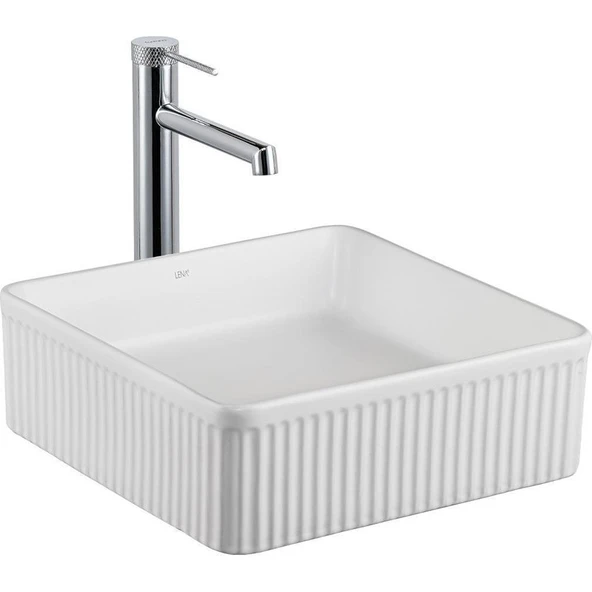 Lena Tezgah Üstü Lavabo (Beyaz) E-W1003MB ürün görseli