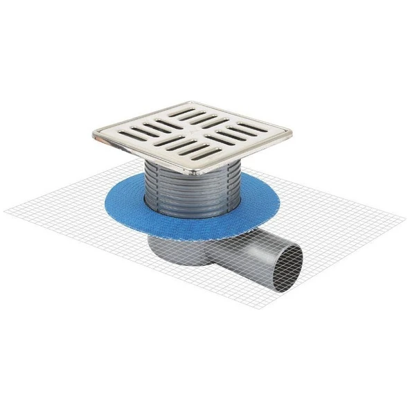 sukar line10 15x15x50 Paslanmaz Çelik Çerçeveli Yandan Çıkışlı Süzgeç ürün görseli