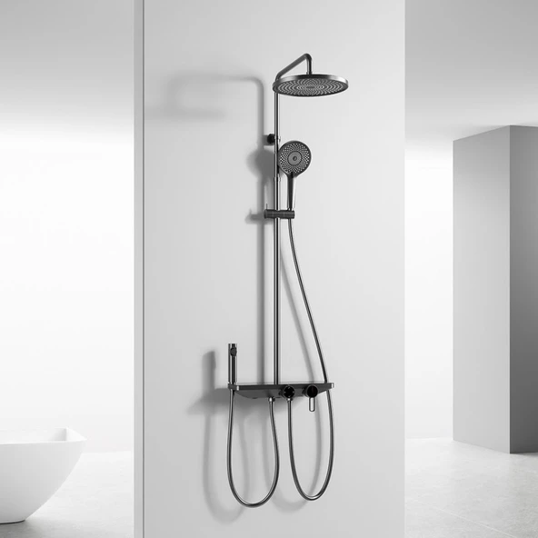 Fontana FJ-SS6157 Mat Füme Duş Ünitesi - Resim 3