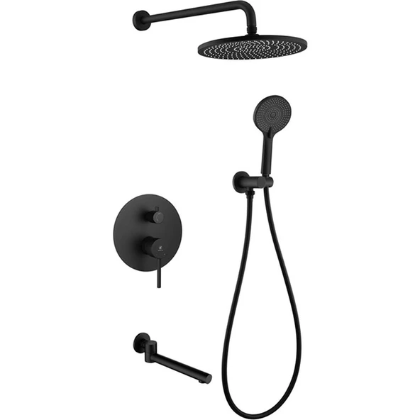 Fontana FJ-4155 Mat Siyah Ankastre Duş Seti ürün görseli