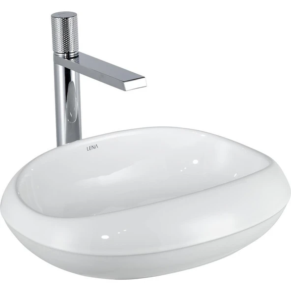 Lena Tezgah Üstü Lavabo (Beyaz) EY-4710 ürün görseli