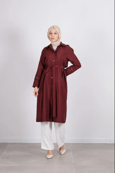 W-26-812 MASSİMO DONNA TRENÇKOT - Resim 2