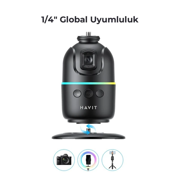 Havit ST7609 Otomatik Yüz Takip Sistemli Telefon Tutucu - Resim 5