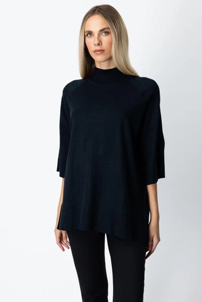 65310 ONTEKS ARKASI DÜĞMELİ YIRTMAÇLI YARIM BALIKÇI SALAŞ KAZAK - Resim 7