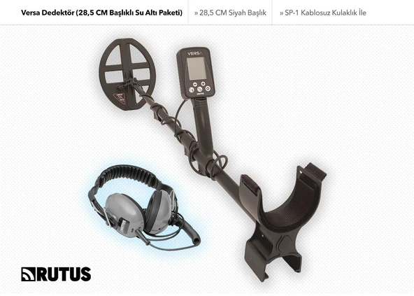 Rutus Versa Dedektör (28,5 CM Başlıklı Su Altı Paketi) ürün görseli 1
